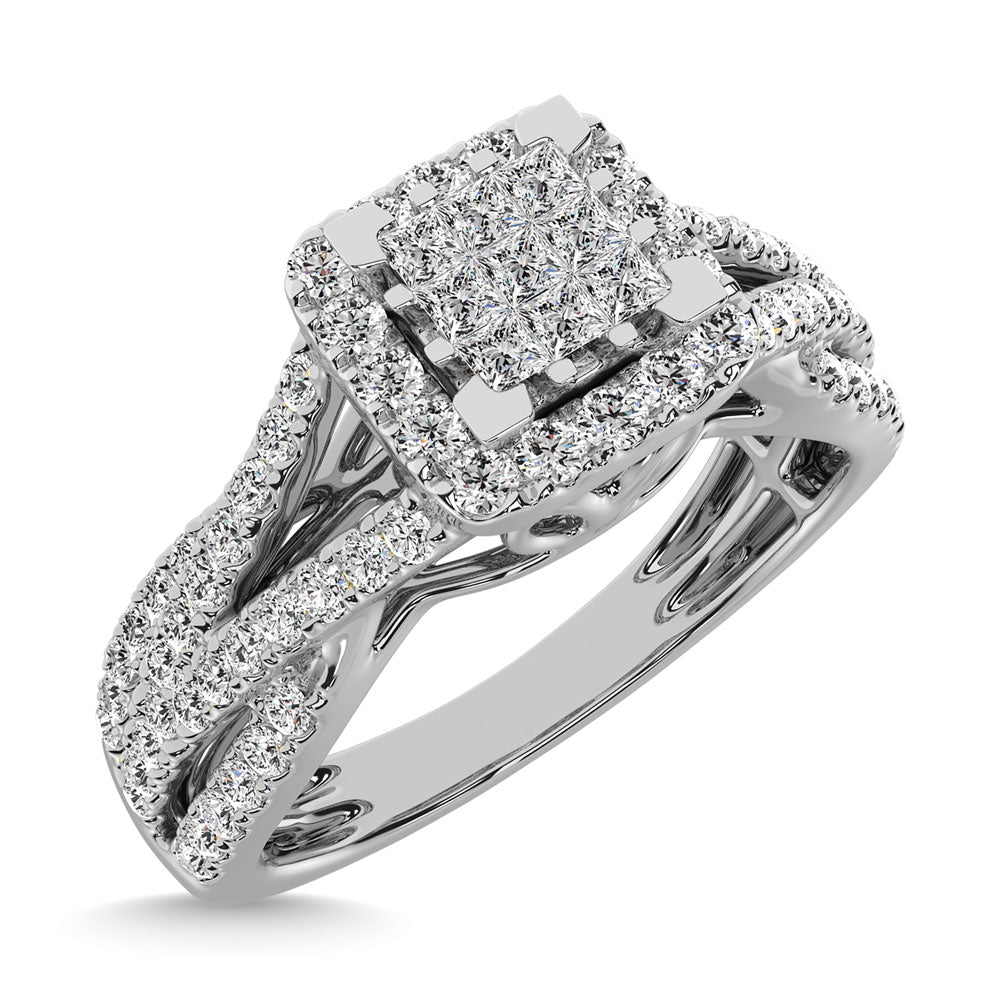 10K White Gold 2 Ct.Tw. Diamond Engagement Ring