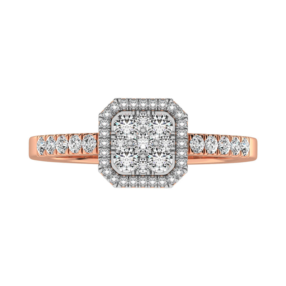 Diamond 1/2 Ct.Tw. Fashion Ring in 14K Rose Gold