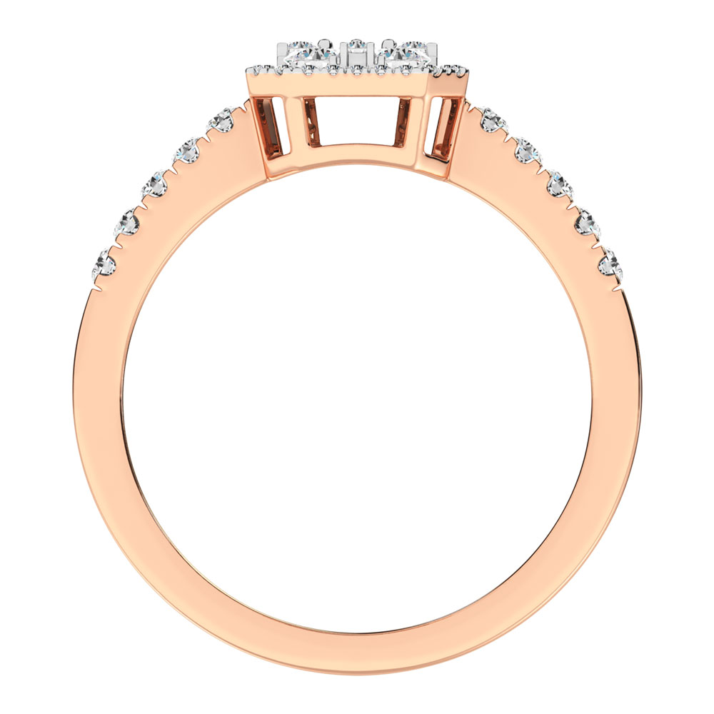 Diamond 1/2 Ct.Tw. Fashion Ring in 14K Rose Gold