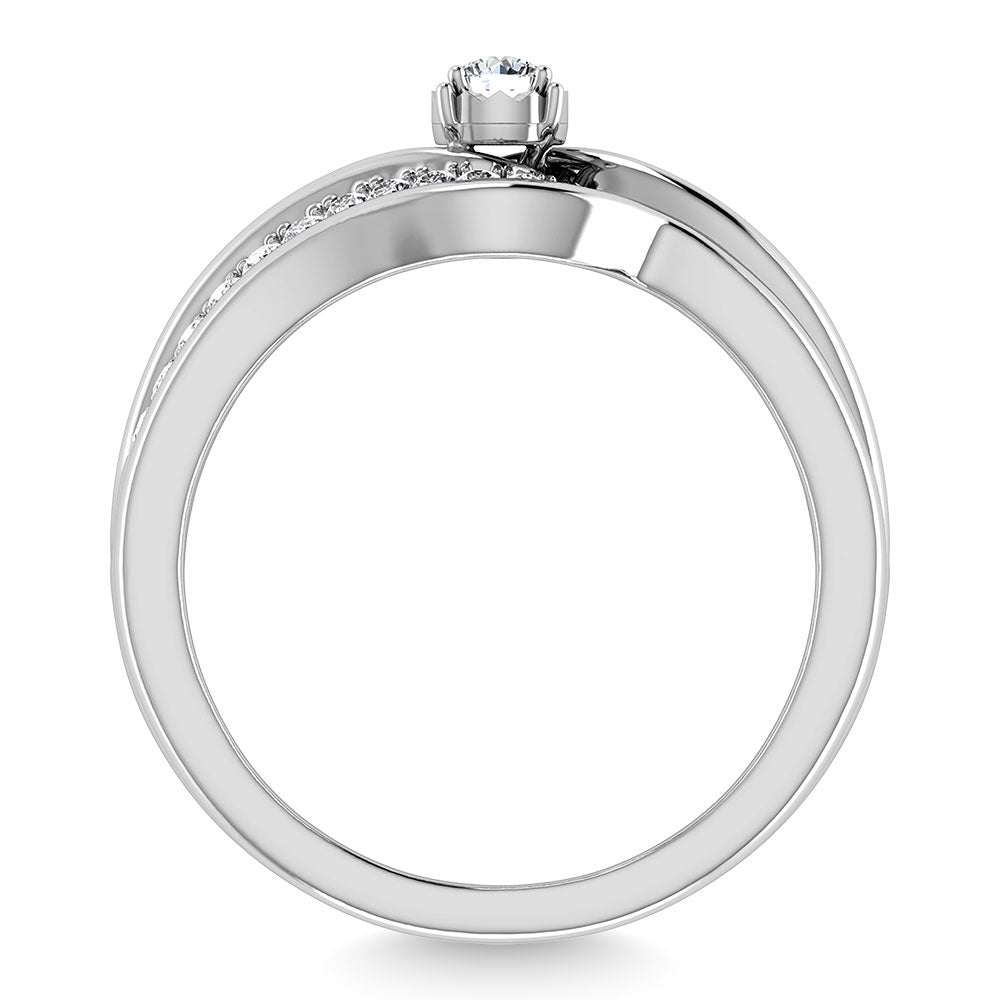 Diamond 1/4 Ct.Tw. Bridal Ring in 10K White Gold