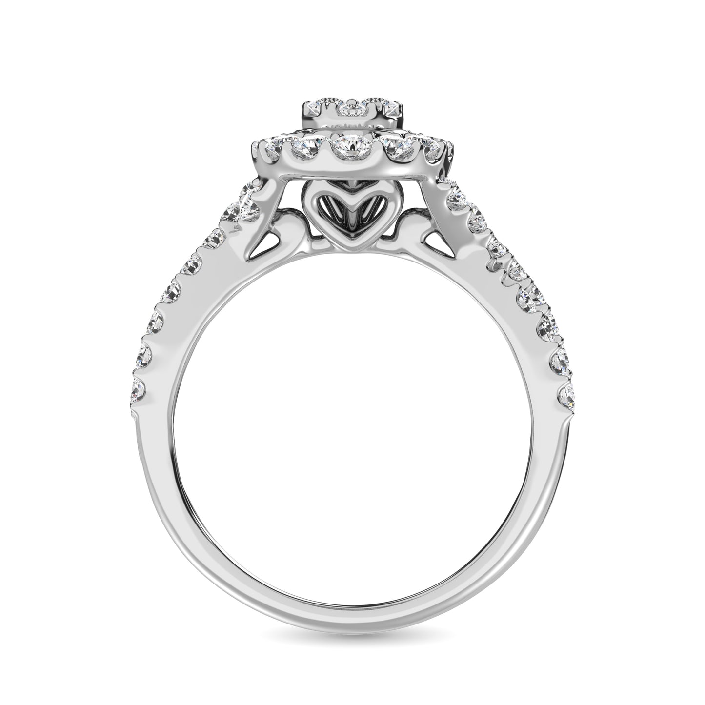 Diamond 1 Ct.Tw. Oval Shape Engagement Ring in 10K White Gold