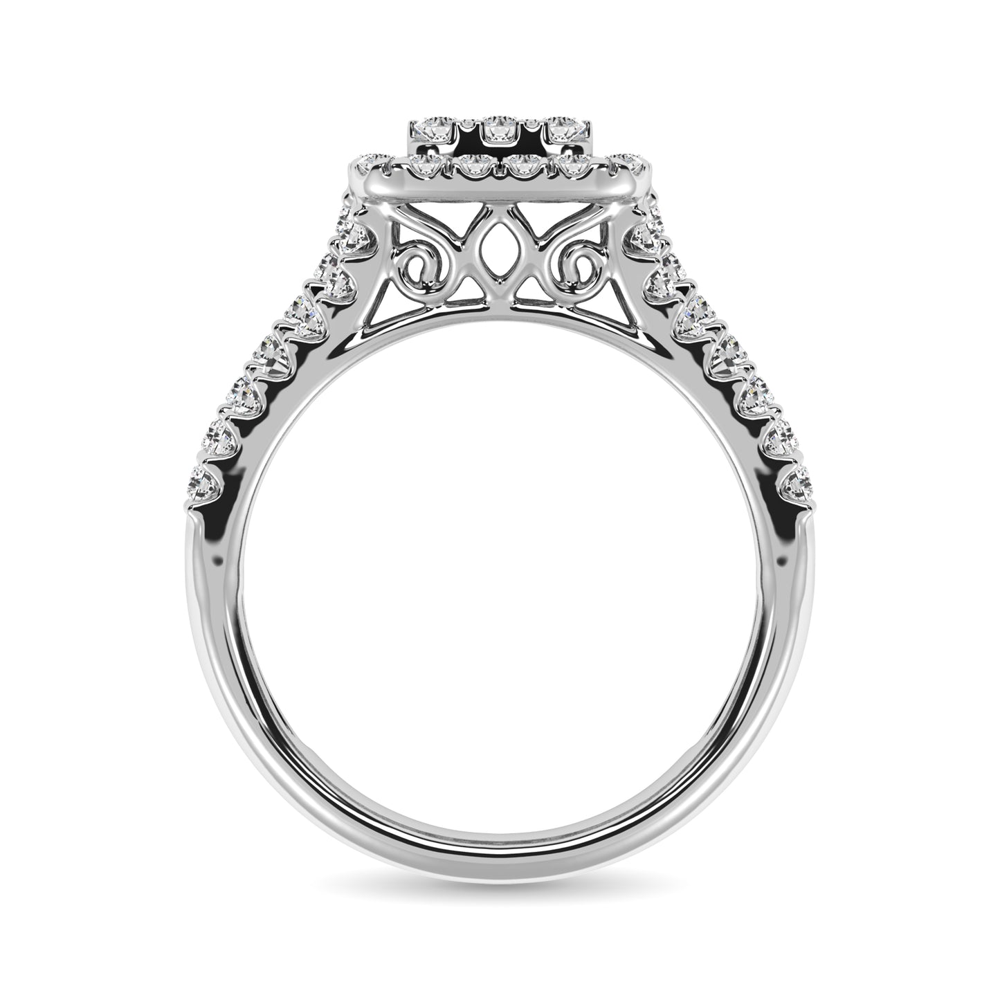Diamond 1 1/2 Ct.Tw. Engagement Ring in 10K White Gold