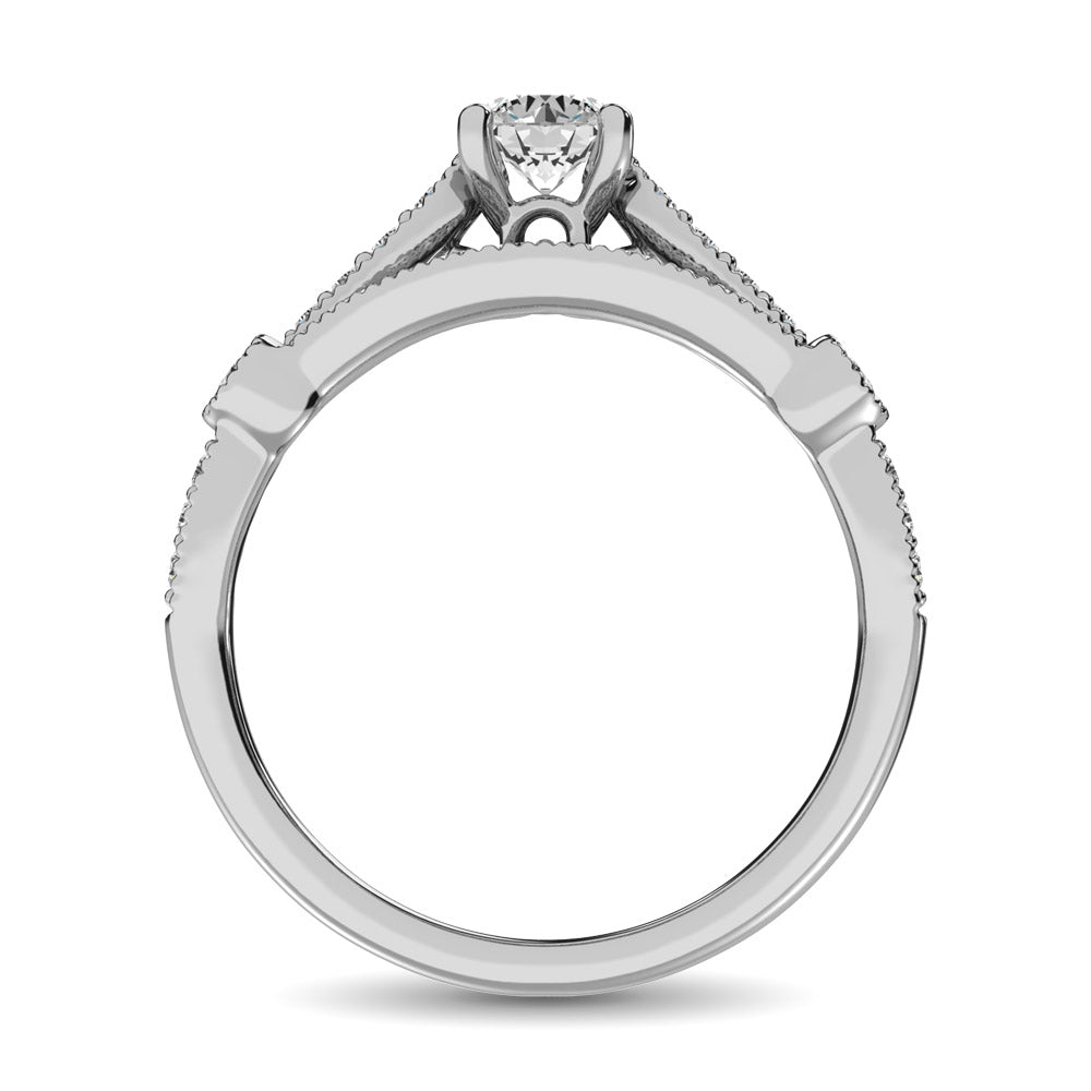 Diamond 1 Ct.Tw. Bridal Ring in 14K White Gold