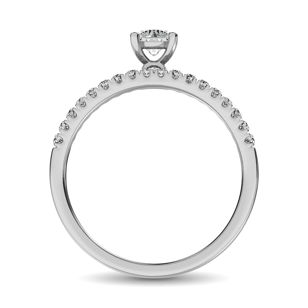 Diamond 3/4 Ct.Tw. Bridal Ring in 14K White Gold