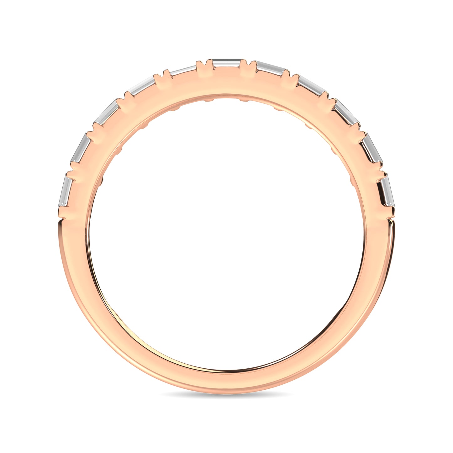 Diamond Anniversary Ring 1/10 ct tw in 14K Rose Gold