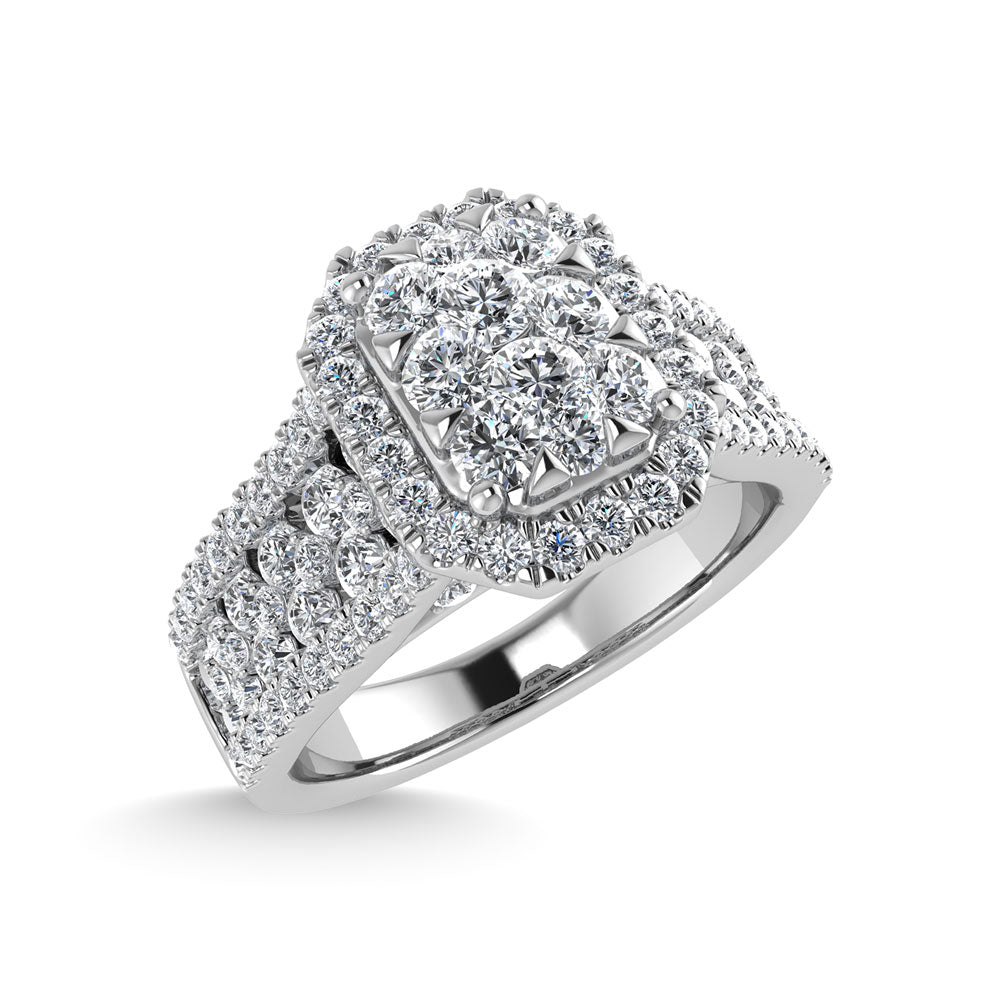 Diamond 1 1/3 Ct.Tw. Engagement Ring in 14K White Gold