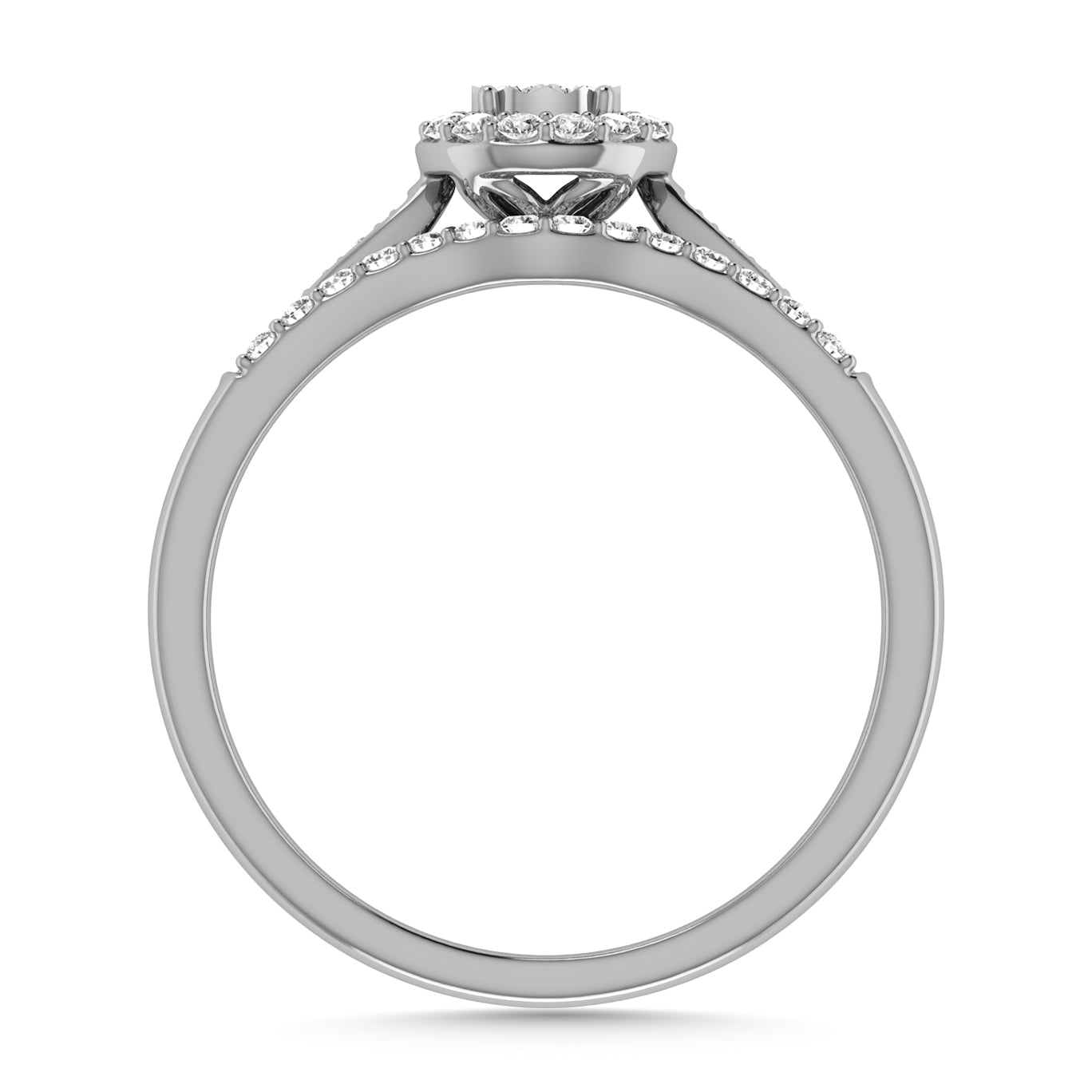 Diamond 1/4 Ct.Tw. Bridal Ring in 10K White Gold