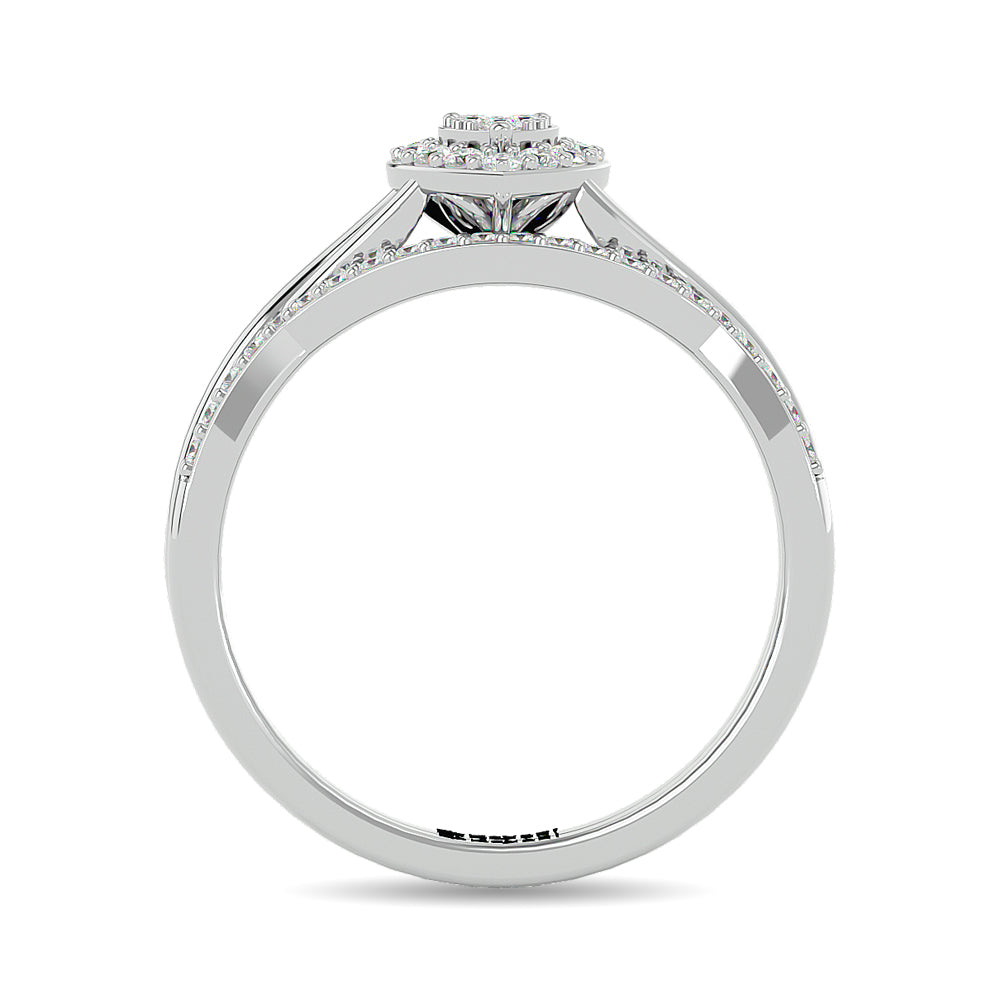 Diamond 1/4 Ct.Tw. Bridal Ring in 10K White Gold
