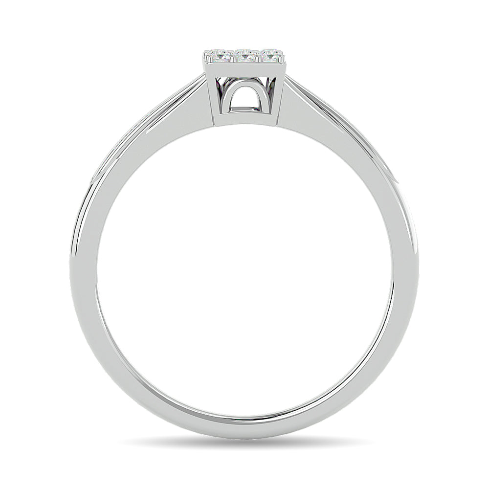 Diamond 1/6 ct tw Promise Ring in 10K White Gold