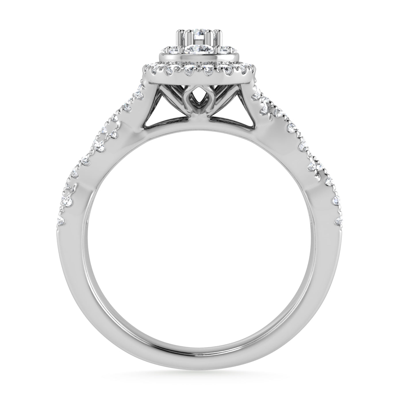 Diamond 1/2 Ct.Tw. Engagement Ring in 10K White Gold