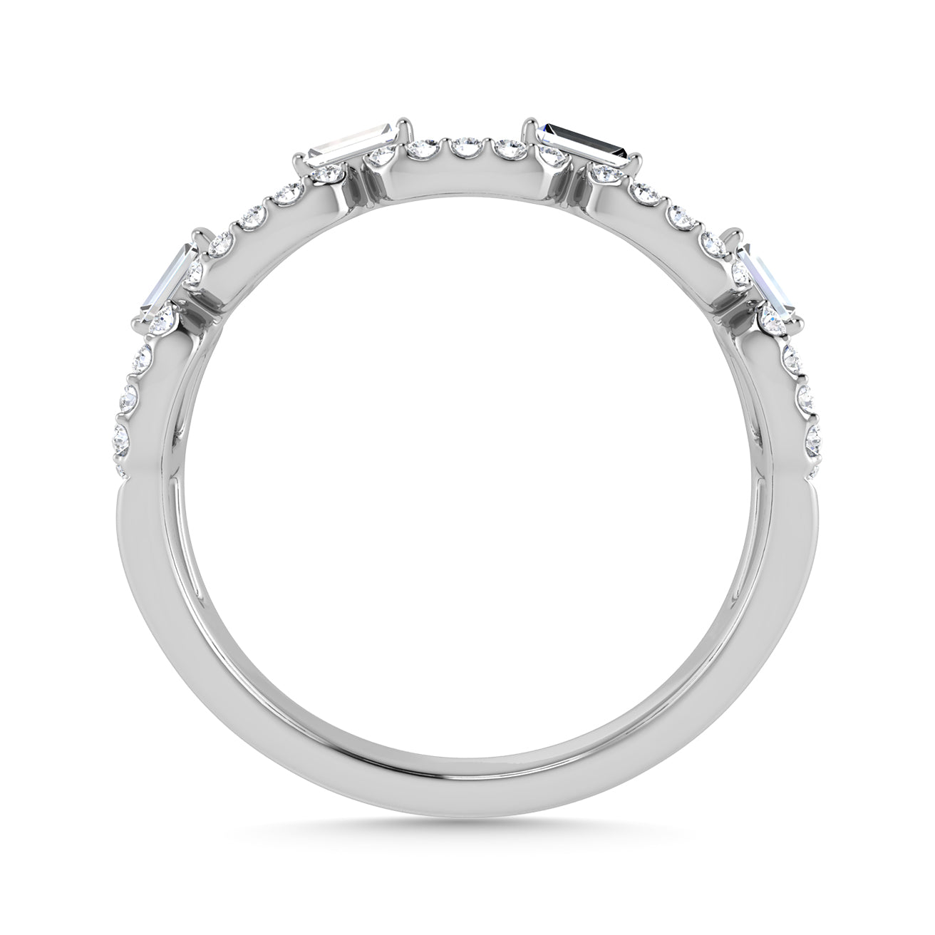Diamond 1/3 Ct.Tw. Fashion Band in 10K White Gold