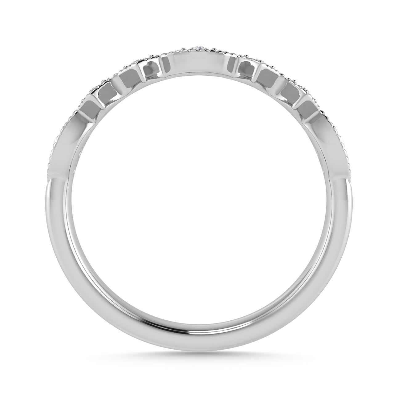 Diamond 1/5 Ct.Tw. Stack Band in 14K White Gold