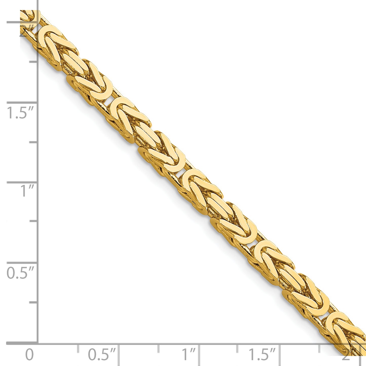 14k 4mm Byzantine Chain