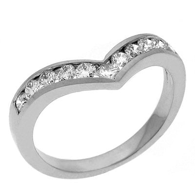V Shape Diamond Band