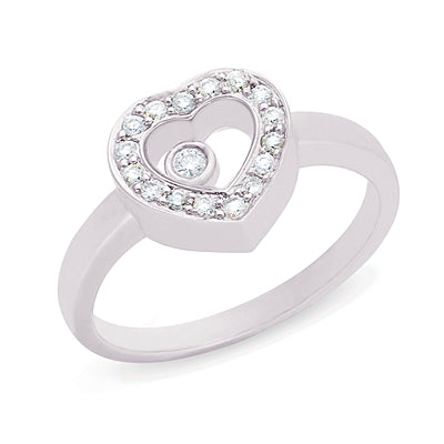 White Gold Diamond Motion Ring