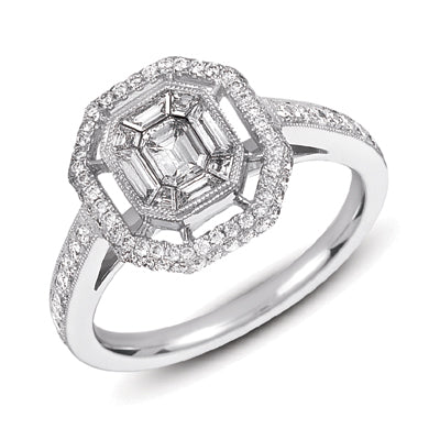 White Gold M.pave Ring