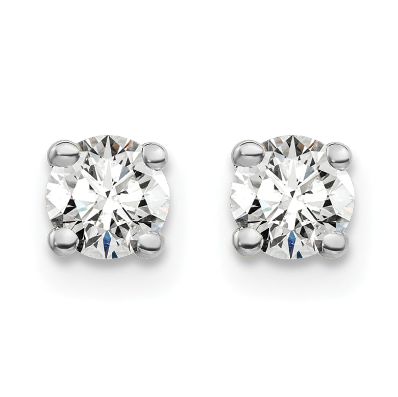 14K White Gold Lab Grown Diamond 1/2ctw SI1/SI2, G H I, 4 Prong Earrings