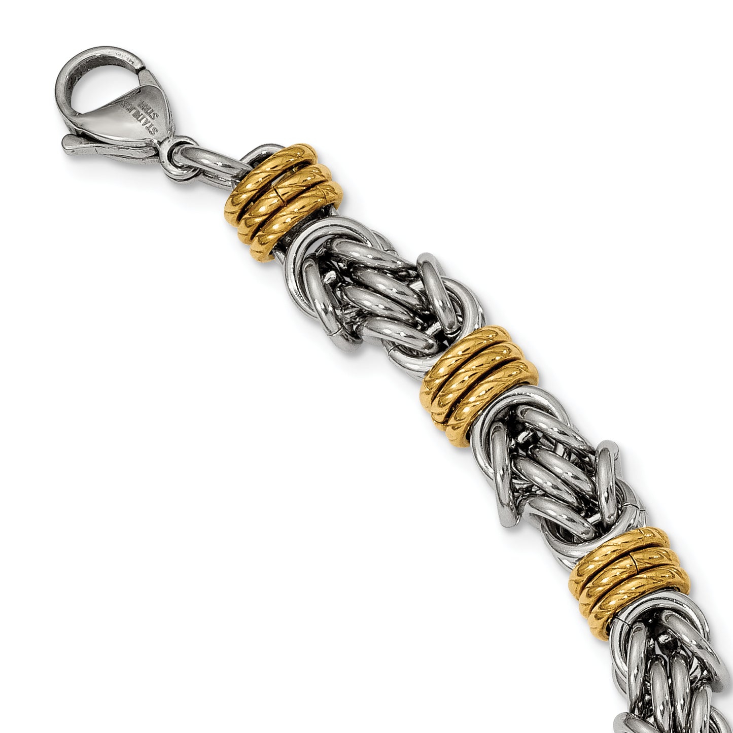 Stainless Steel Polished Yellow IP-plated 24in Necklace
