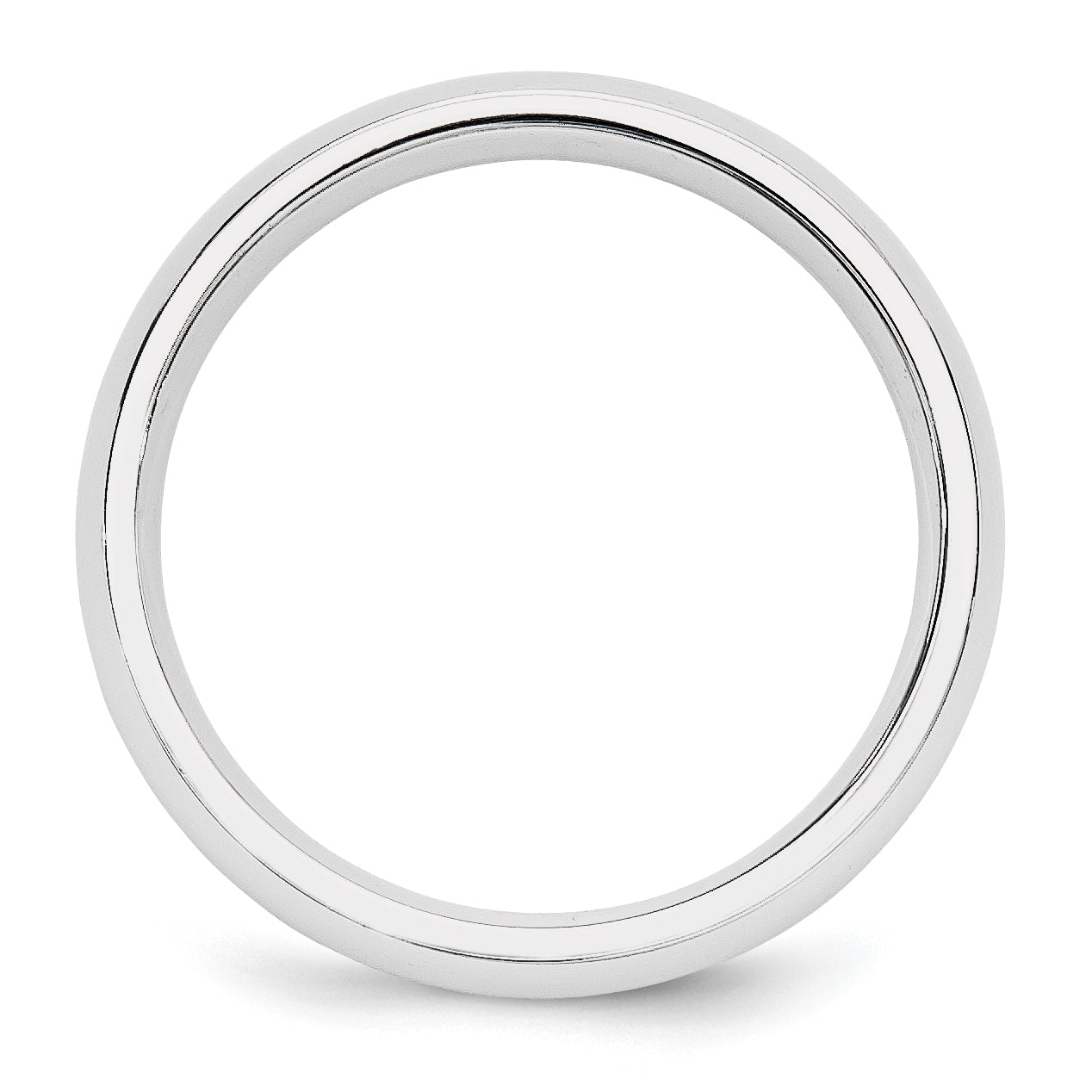 14k White Gold 5mm Comfort-Fit Band
