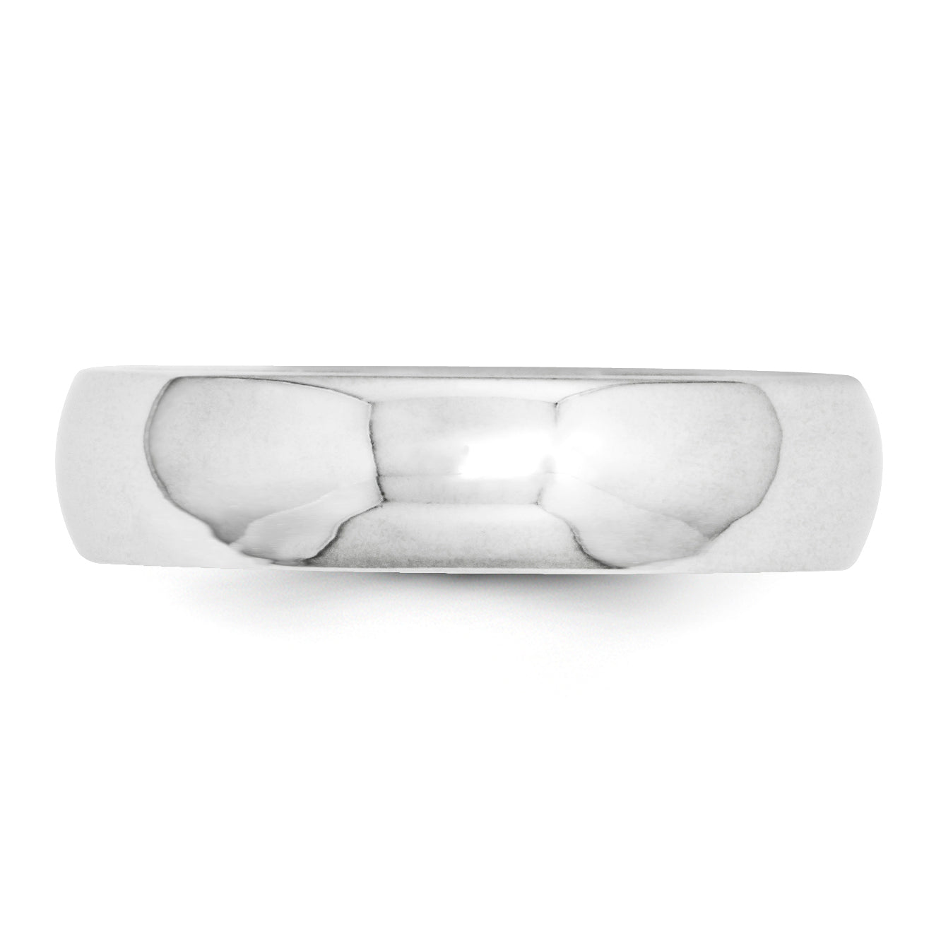14k White Gold 5mm Comfort-Fit Band