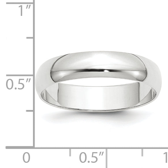 14KW 5mm LTW Half Round Band Size 10