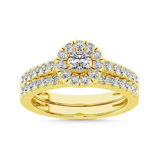 Diamond 1 Ct.Tw. Bridal Ring in 10K Yellow Gold
