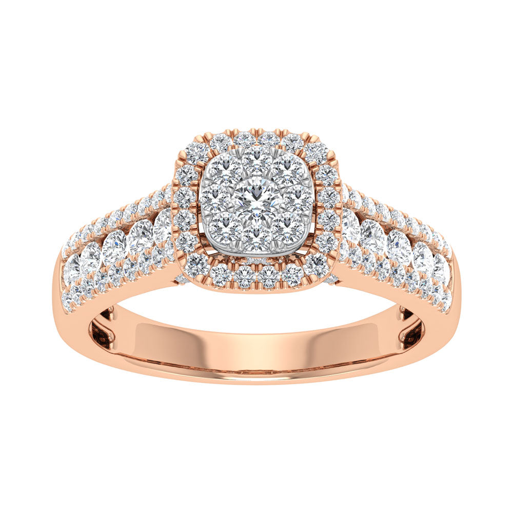 Diamond 7/8 Ct.Tw. Fashion Ring in 14K Rose Gold