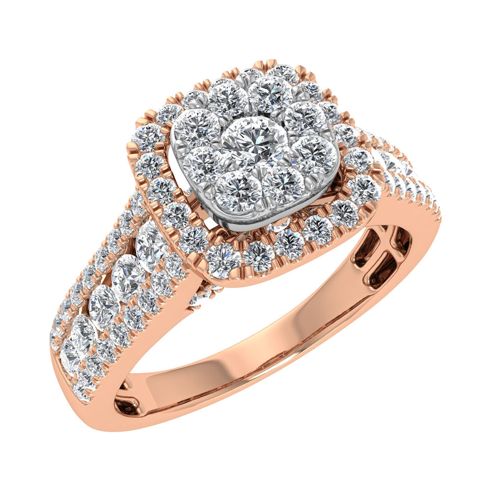 Diamond 7/8 Ct.Tw. Fashion Ring in 14K Rose Gold