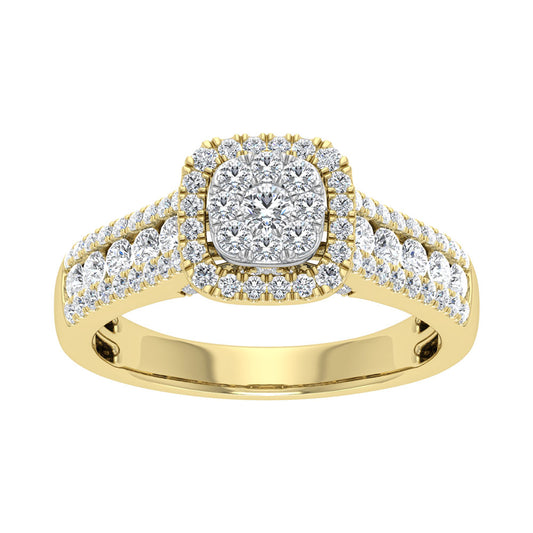 Diamond 7/8 Ct.Tw. Fashion Ring in 14K Yellow Gold