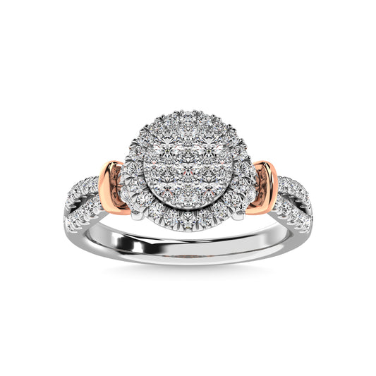 14K White Gold 3/4 Ctw Diamond Fashion Ring