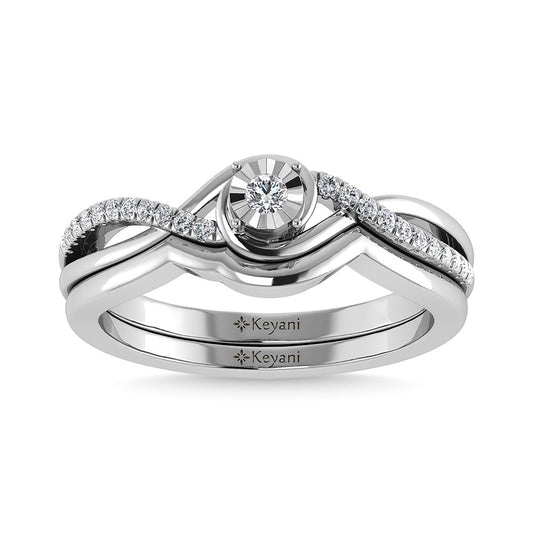 Diamond 1/4 Ct.Tw. Bridal Ring in 10K White Gold