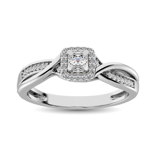Diamond 1/6 Ct.Tw. Promise Ring in 10K White Gold