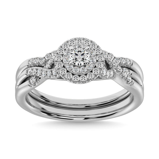Diamond 1 Ct.Tw. Bridal Ring in 10K White Gold