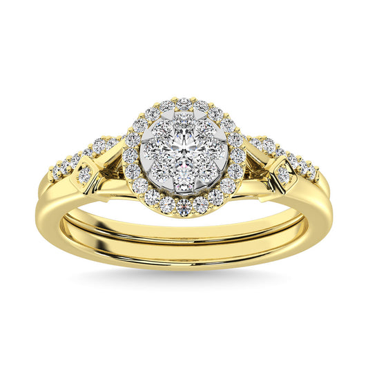 Diamond 1/2.Tw. Bridal Ring in 10K Yellow Gold