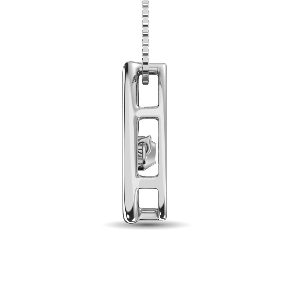 Sterling Silver Diamond Accent Moving Pendant