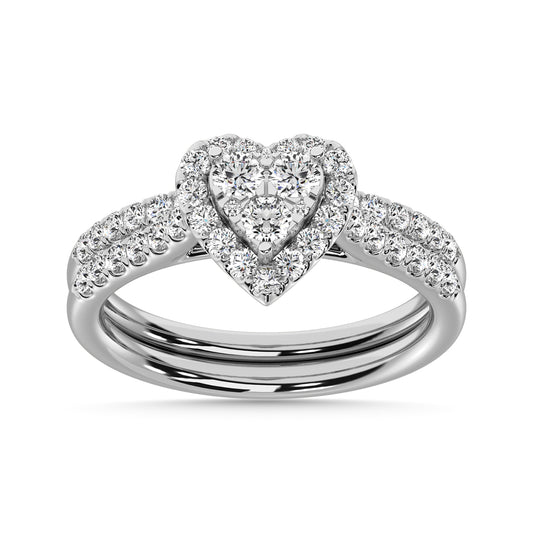 Diamond 1 Ct.Tw. Bridal Ring in 10K White Gold