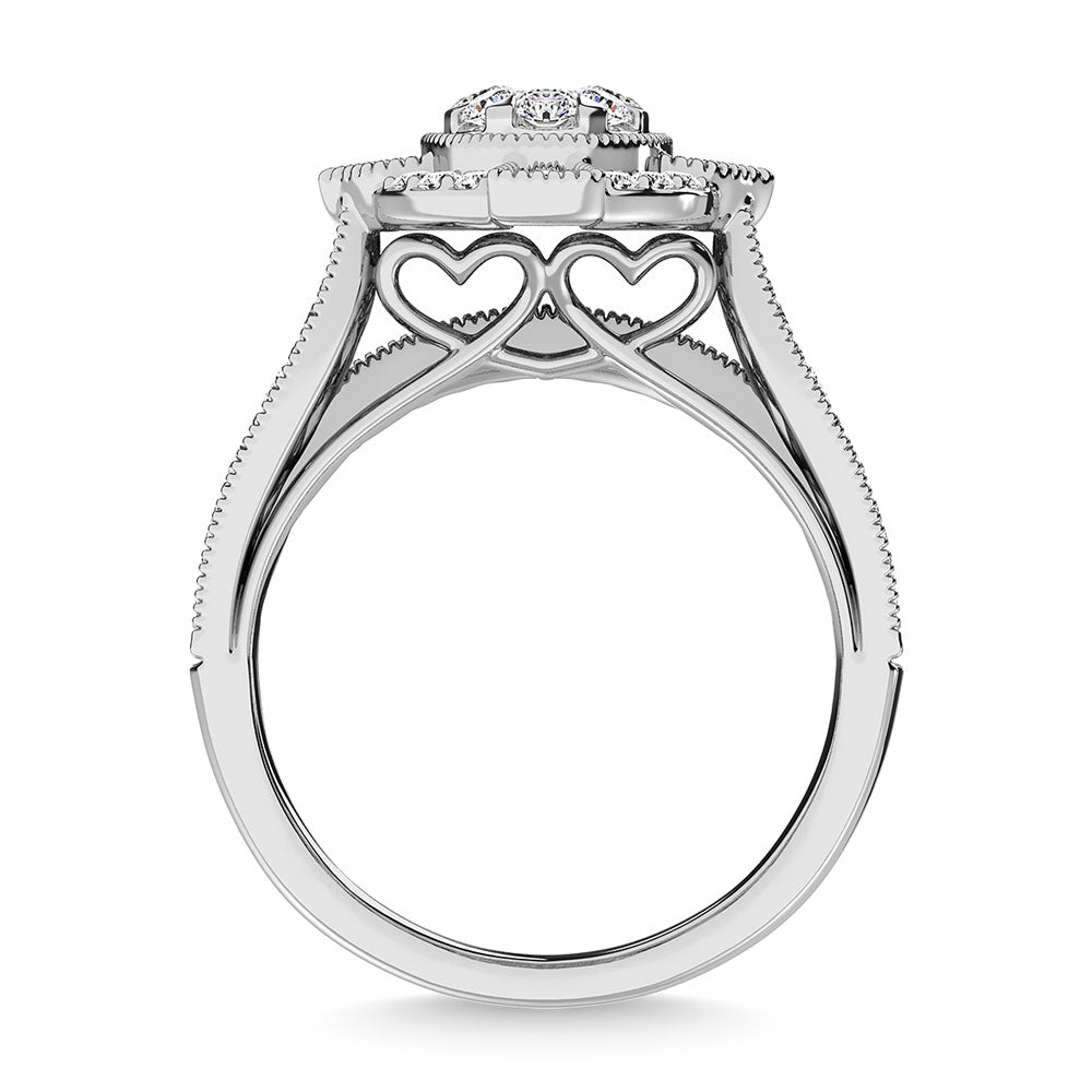 Diamond 1 1/5 Ct.Tw. Bridal Ring in 14K White Gold