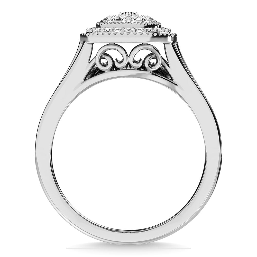 Diamond 3/4 Ct.Tw. Mens Fashion Ring Ring in 14K White Gold