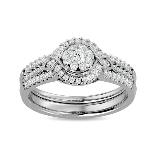 Diamond 1/2 ct tw Bridal Ring in 14K White Gold