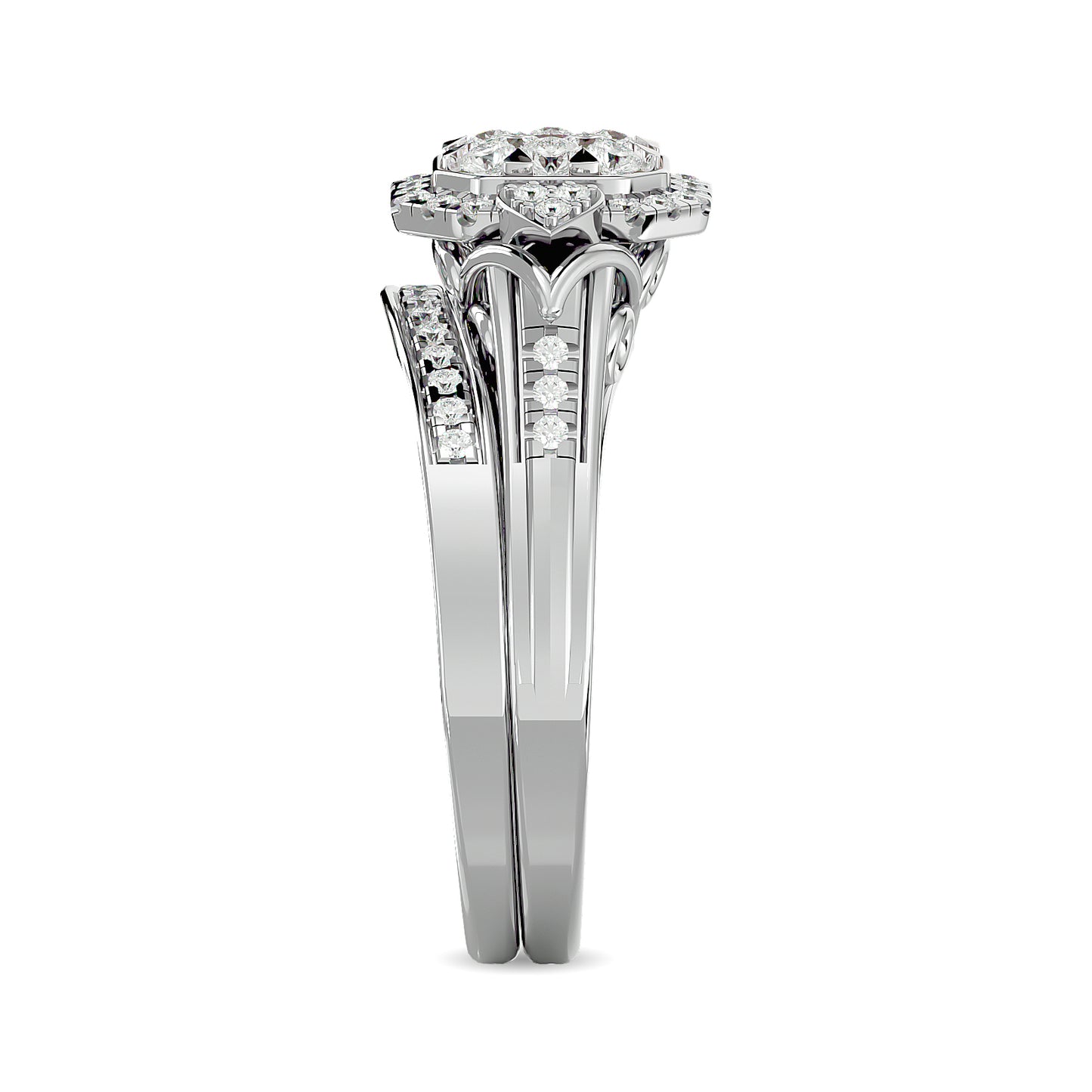 Diamond 1/2 ct tw Bridal Ring in 14K White Gold