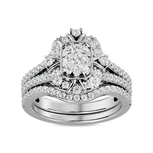 Diamond 1 ct tw Bridal Ring in 14K White Gold
