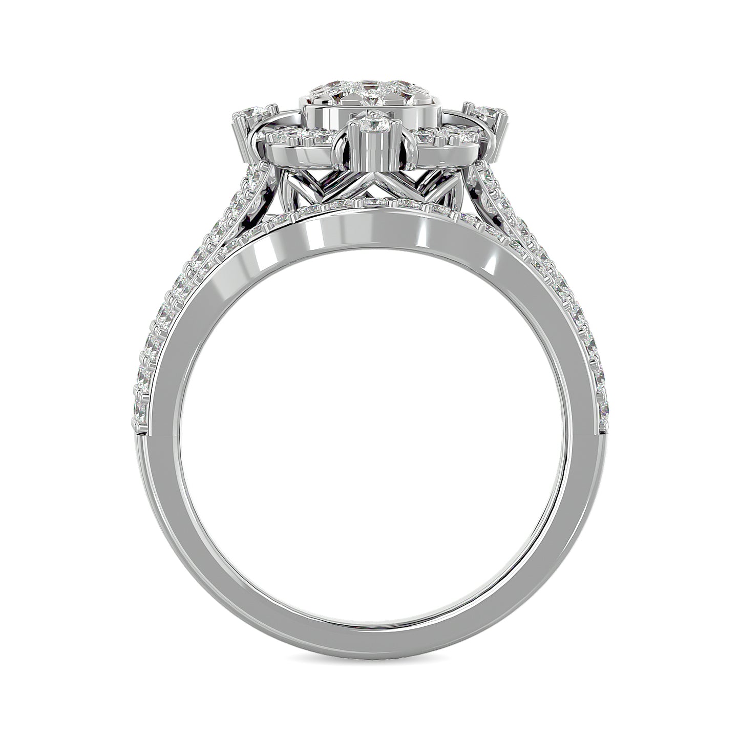 Diamond 1 ct tw Bridal Ring in 14K White Gold