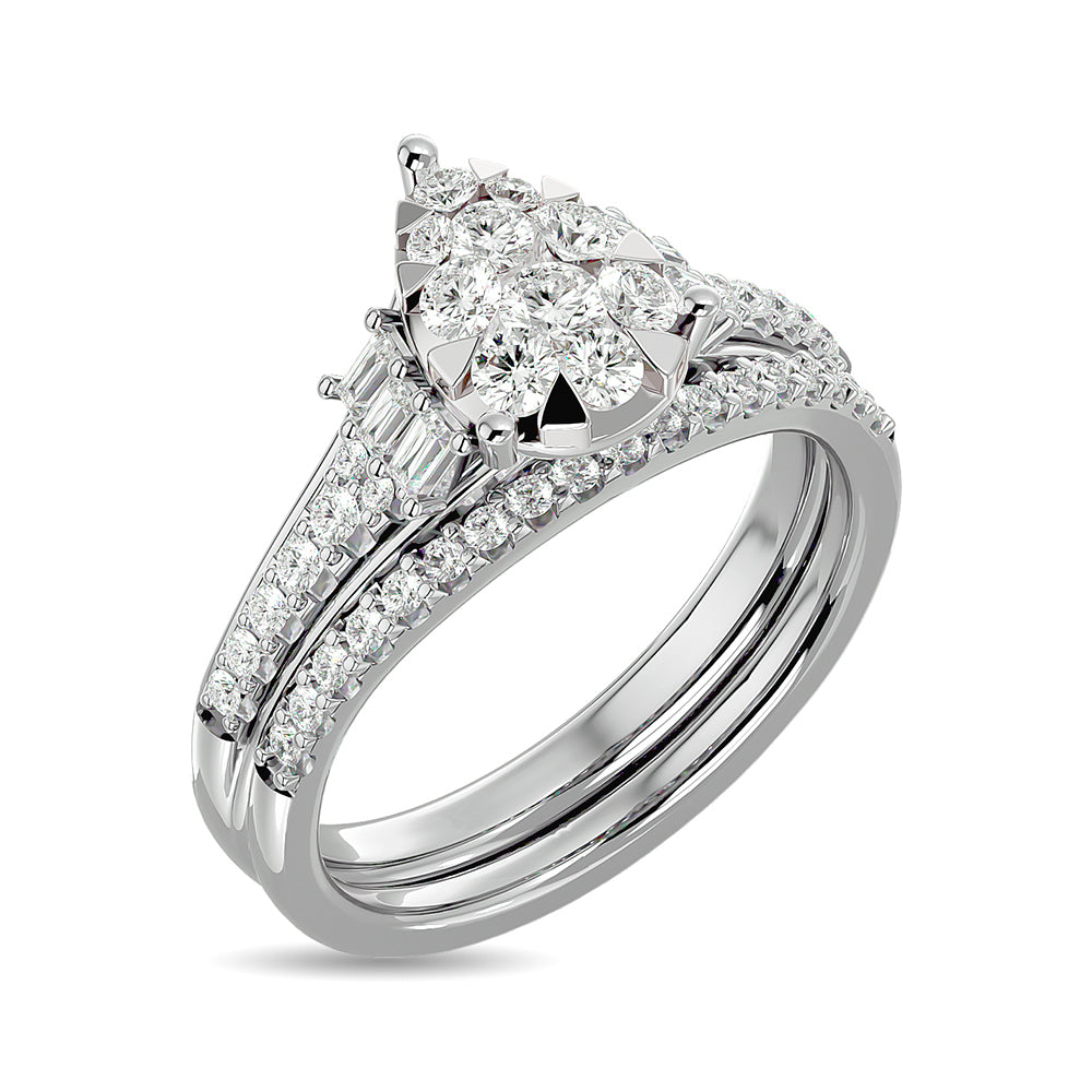 Diamond 1 ct tw Bridal Ring in 14K White Gold