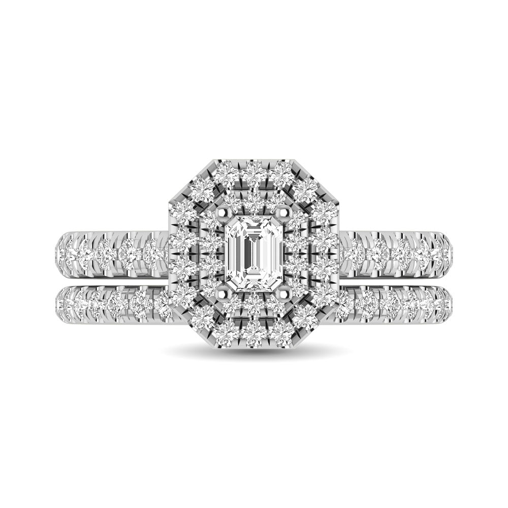 14KT White Gold 1Ct.Tw. Diamond keyani Bridal Ring