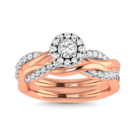 Diamond 3/4 Ct.Tw. Bridal Ring in 14K Two Tone