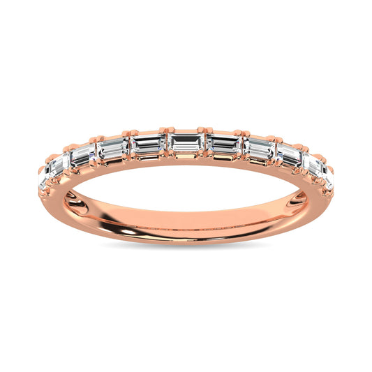 Diamond Anniversary Ring 1/10 ct tw in 14K Rose Gold