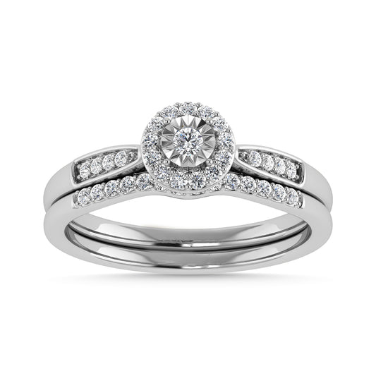 Diamond 1/4 Ct.Tw. Bridal Ring in 10K White Gold