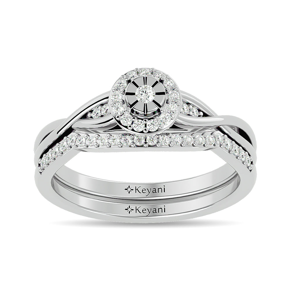 Diamond 1/4 Ct.Tw. Bridal Ring in 10K White Gold