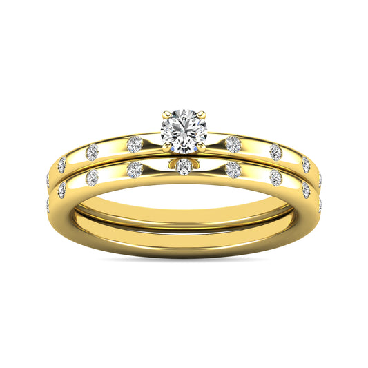 Diamond 1/3 ct tw Bridal Ring in 10K Yellow Gold