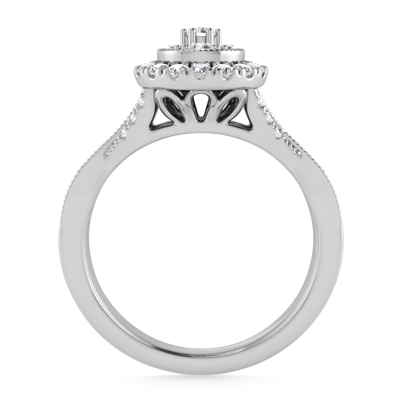Diamond 1/2 Ct.Tw. Engagement Ring in 10K White Gold